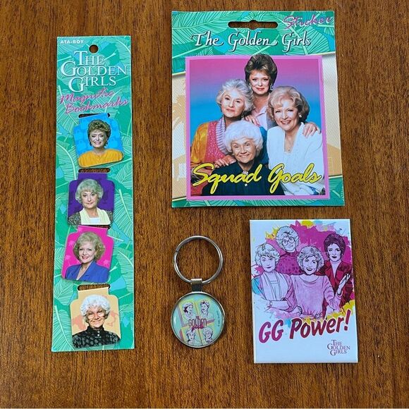 Golden Girls Collectors Set: Magnet Bookmarks Sticker and Keychain Set - Picture 1 of 15
